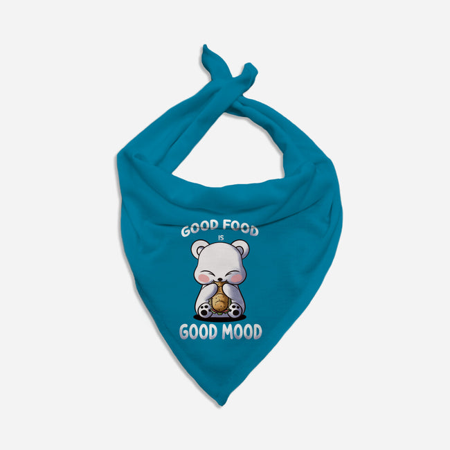 Good Food Is Good Mood-Cat-Bandana-Pet Collar-fanfabio