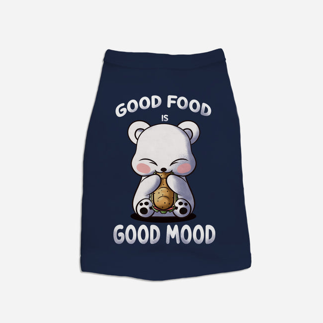 Good Food Is Good Mood-Cat-Basic-Pet Tank-fanfabio