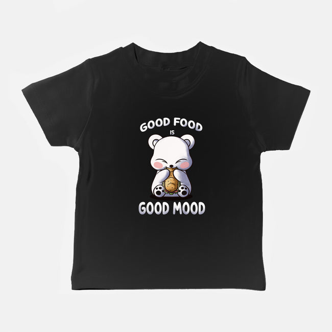 Good Food Is Good Mood-Baby-Basic-Tee-fanfabio