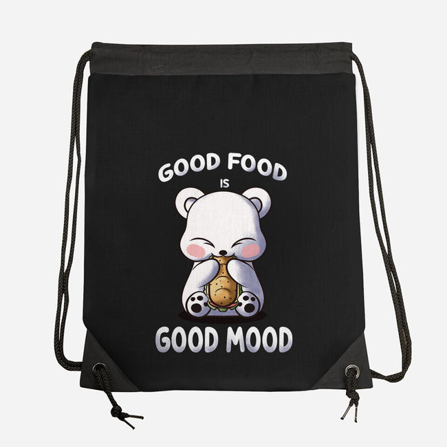 Good Food Is Good Mood-None-Drawstring-Bag-fanfabio