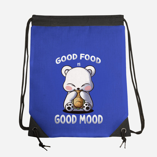 Good Food Is Good Mood-None-Drawstring-Bag-fanfabio