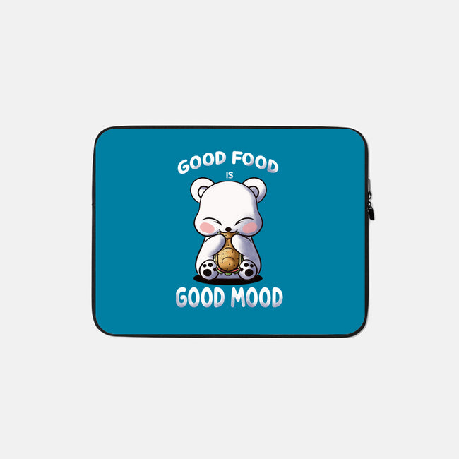 Good Food Is Good Mood-None-Zippered-Laptop Sleeve-fanfabio