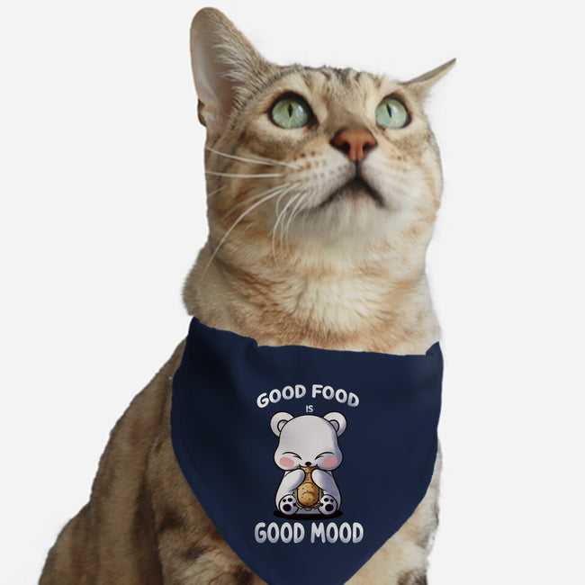 Good Food Is Good Mood-Cat-Adjustable-Pet Collar-fanfabio