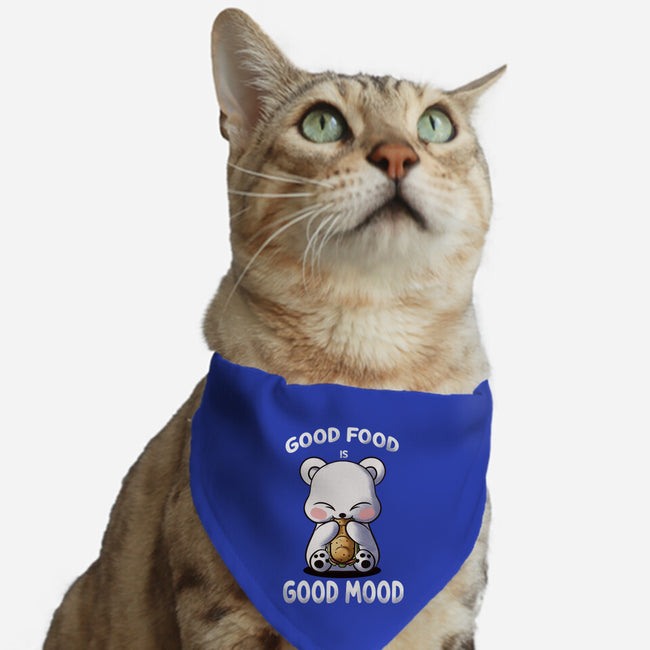 Good Food Is Good Mood-Cat-Adjustable-Pet Collar-fanfabio