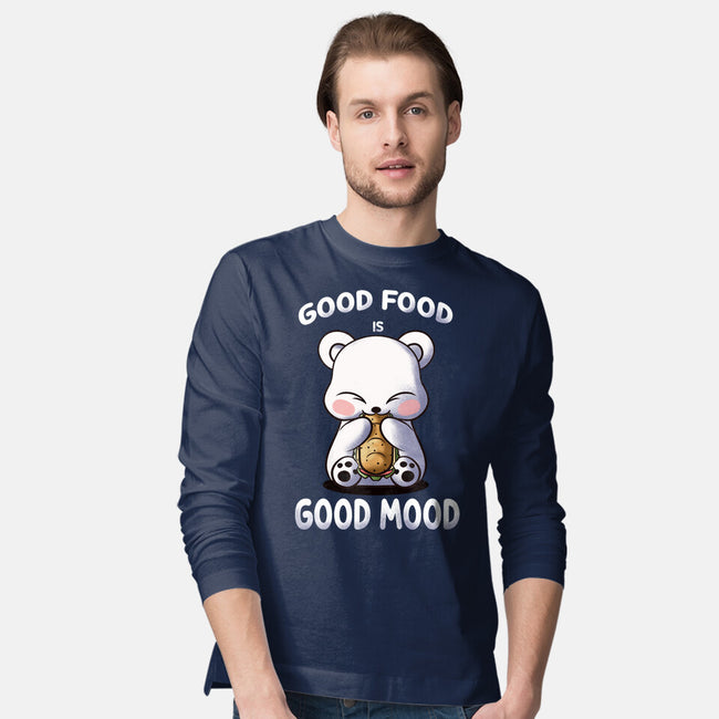 Good Food Is Good Mood-Mens-Long Sleeved-Tee-fanfabio