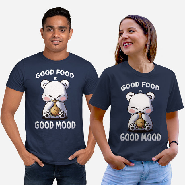 Good Food Is Good Mood-Unisex-Basic-Tee-fanfabio