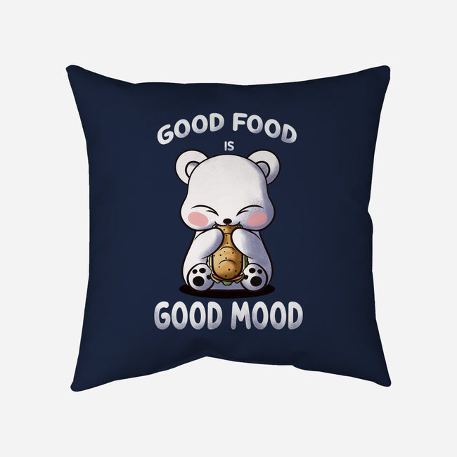 Good Food Is Good Mood-None-Non-Removable Cover w Insert-Throw Pillow-fanfabio