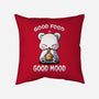 Good Food Is Good Mood-None-Removable Cover w Insert-Throw Pillow-fanfabio