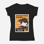 Wash Your Hands-Womens-V-Neck-Tee-Boggs Nicolas