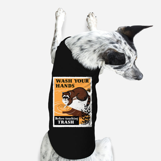 Wash Your Hands-Dog-Basic-Pet Tank-Boggs Nicolas