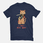 Fierce Tattooed Cat Meowster-Womens-Fitted-Tee-vp021