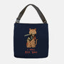 Fierce Tattooed Cat Meowster-None-Adjustable Tote-Bag-vp021