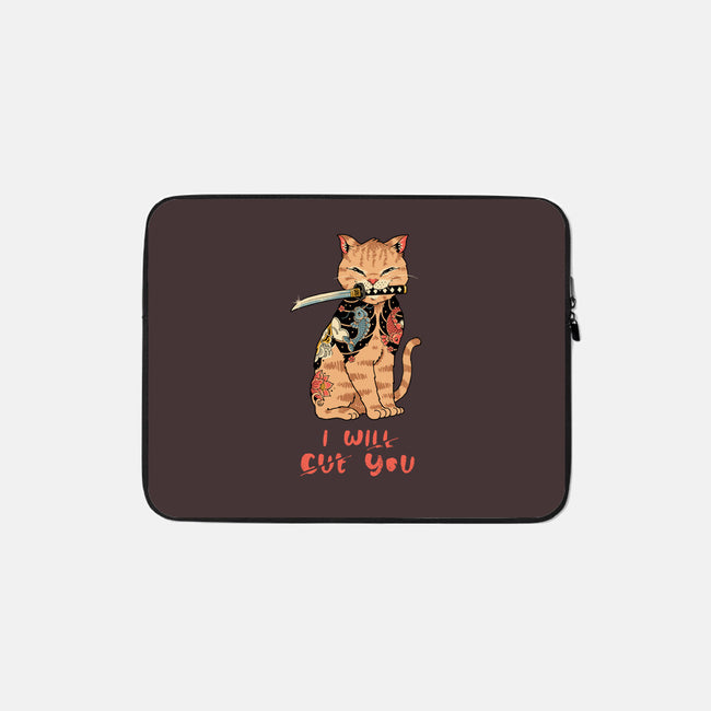 Fierce Tattooed Cat Meowster-None-Zippered-Laptop Sleeve-vp021