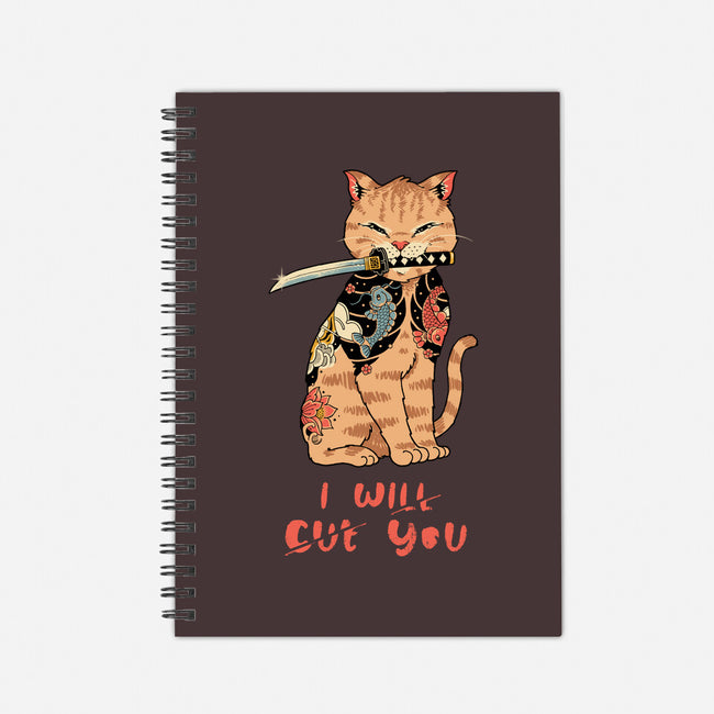 Fierce Tattooed Cat Meowster-None-Dot Grid-Notebook-vp021