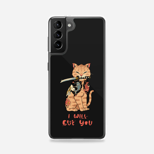 Fierce Tattooed Cat Meowster-Samsung-Snap-Phone Case-vp021