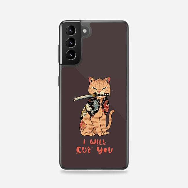 Fierce Tattooed Cat Meowster-Samsung-Snap-Phone Case-vp021