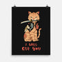 Fierce Tattooed Cat Meowster-None-Matte-Poster-vp021