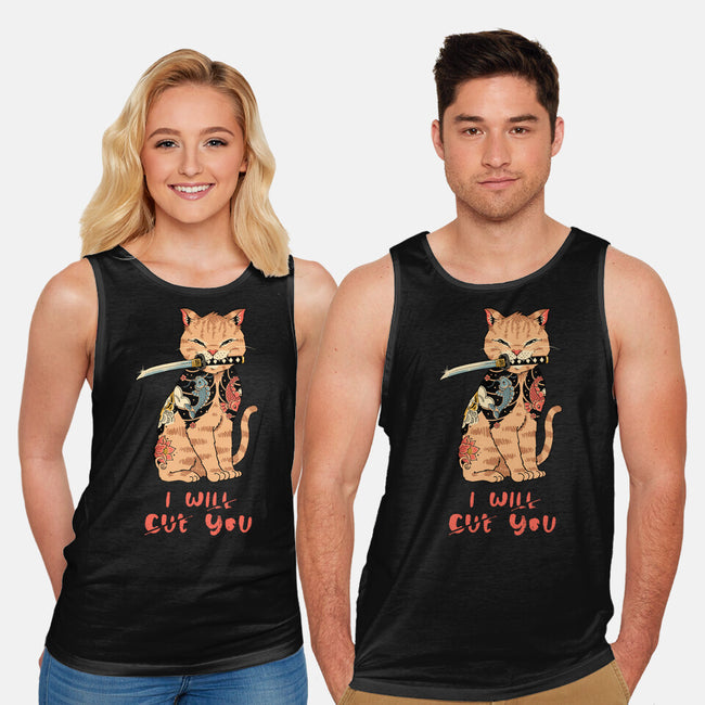 Fierce Tattooed Cat Meowster-Unisex-Basic-Tank-vp021