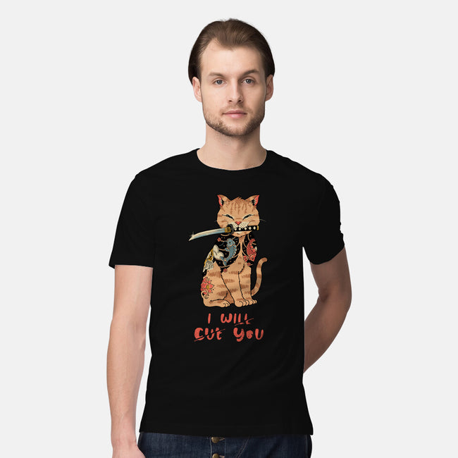 Fierce Tattooed Cat Meowster-Mens-Premium-Tee-vp021