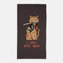 Fierce Tattooed Cat Meowster-None-Beach-Towel-vp021