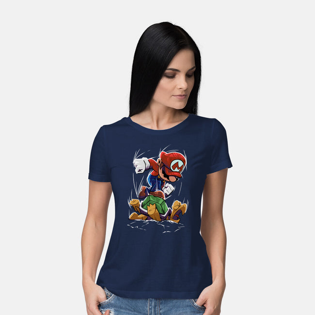 Smash Them-Womens-Basic-Tee-RavArt Studio