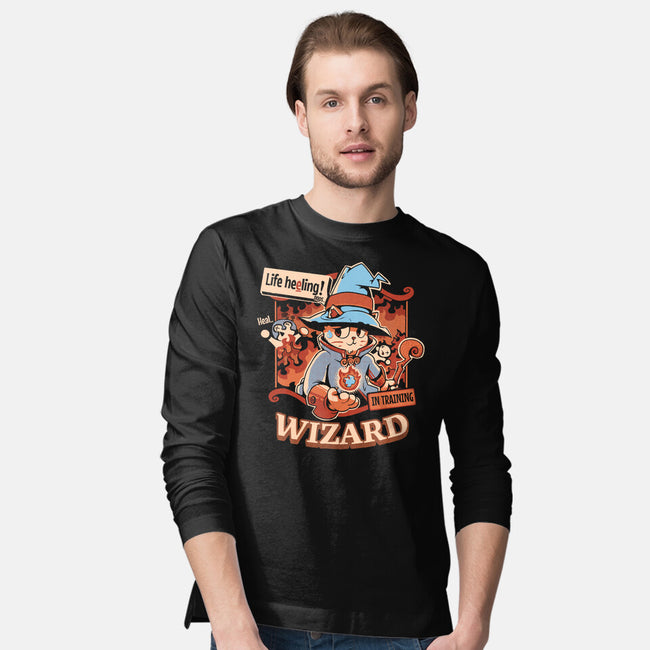 Wizard Still In Training-Mens-Long Sleeved-Tee-Heyra Vieira