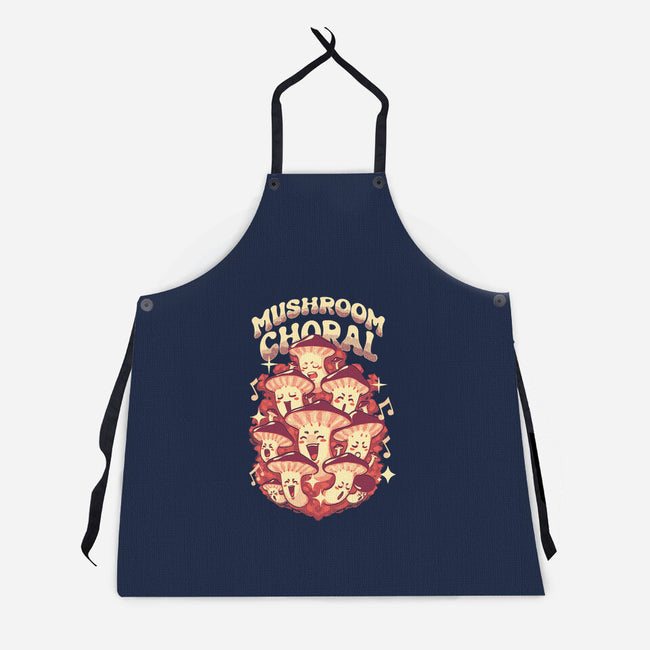 Mushroom Choral-Unisex-Kitchen-Apron-Estudio Horta