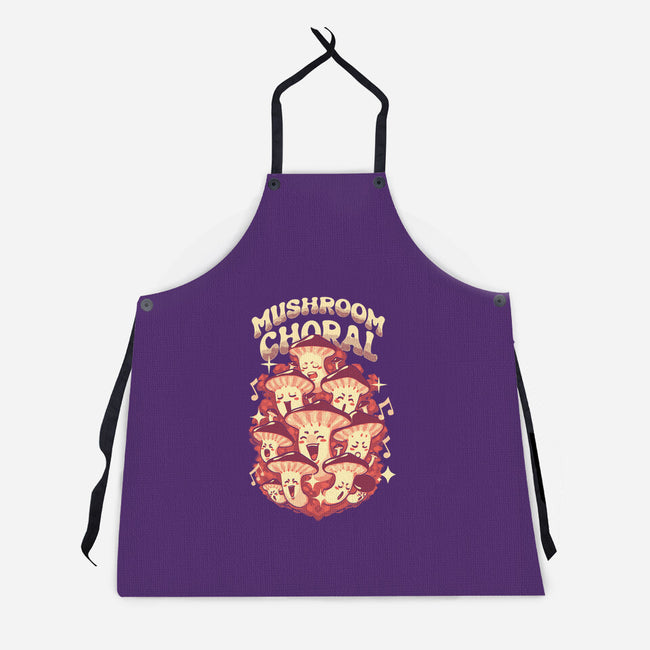 Mushroom Choral-Unisex-Kitchen-Apron-Estudio Horta