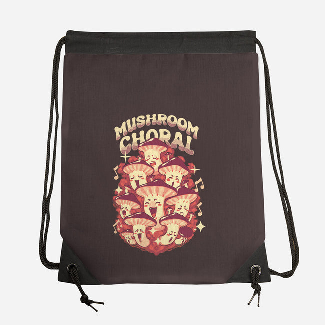 Mushroom Choral-None-Drawstring-Bag-Estudio Horta