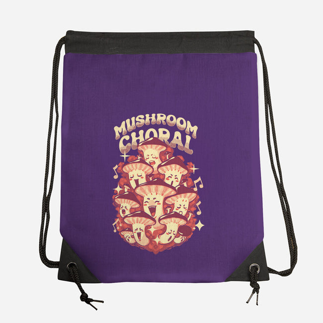 Mushroom Choral-None-Drawstring-Bag-Estudio Horta