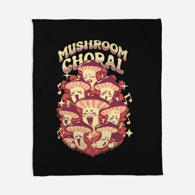 Mushroom Choral-None-Fleece-Blanket-Estudio Horta