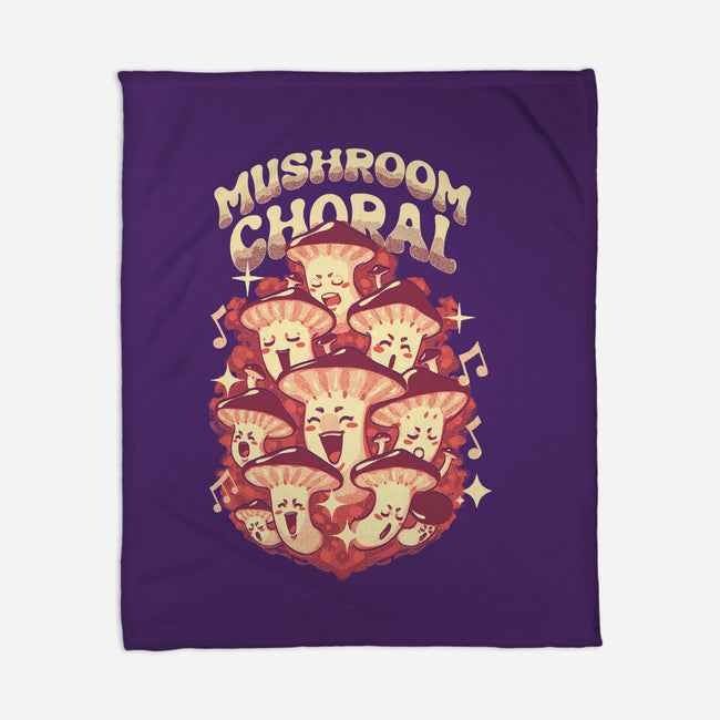 Mushroom Choral-None-Fleece-Blanket-Estudio Horta