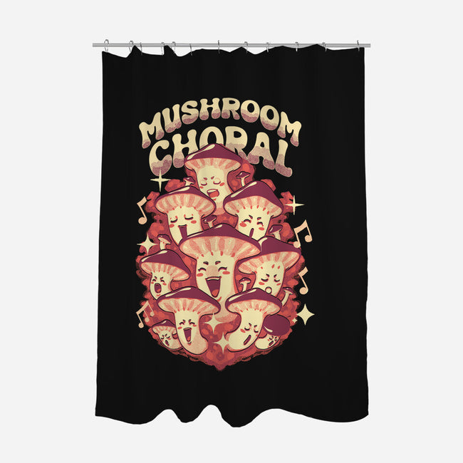 Mushroom Choral-None-Polyester-Shower Curtain-Estudio Horta