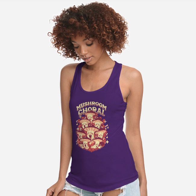 Mushroom Choral-Womens-Racerback-Tank-Estudio Horta