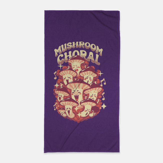 Mushroom Choral-None-Beach-Towel-Estudio Horta