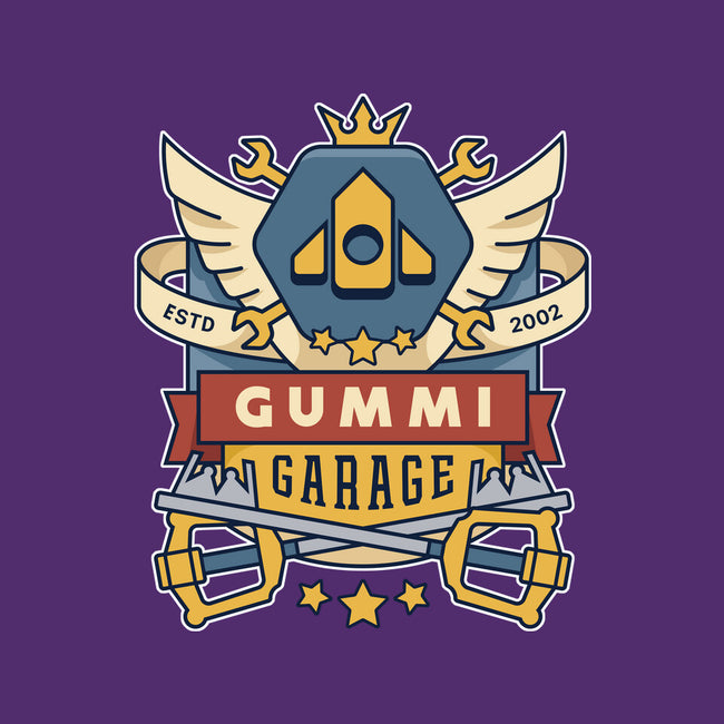 The Gummi Garage Emblem-Womens-Fitted-Tee-LAGELANTEE