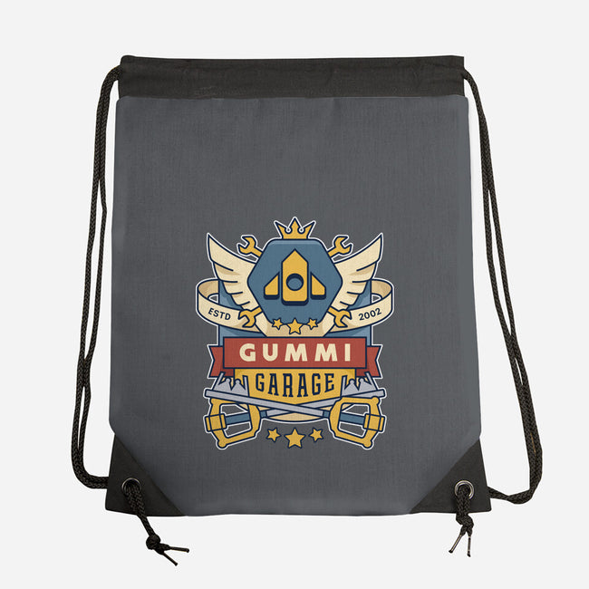 The Gummi Garage Emblem-None-Drawstring-Bag-LAGELANTEE