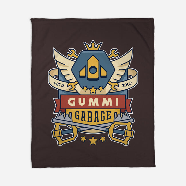 The Gummi Garage Emblem-None-Fleece-Blanket-LAGELANTEE