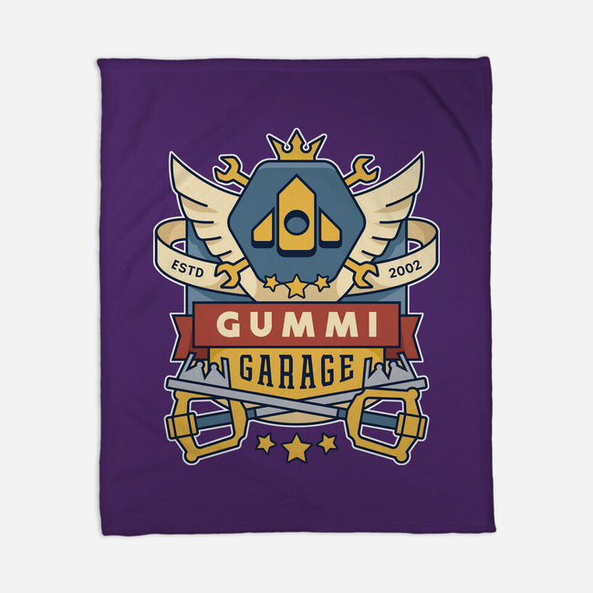 The Gummi Garage Emblem-None-Fleece-Blanket-LAGELANTEE