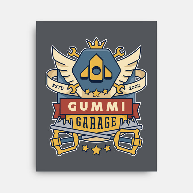 The Gummi Garage Emblem-None-Stretched-Canvas-LAGELANTEE