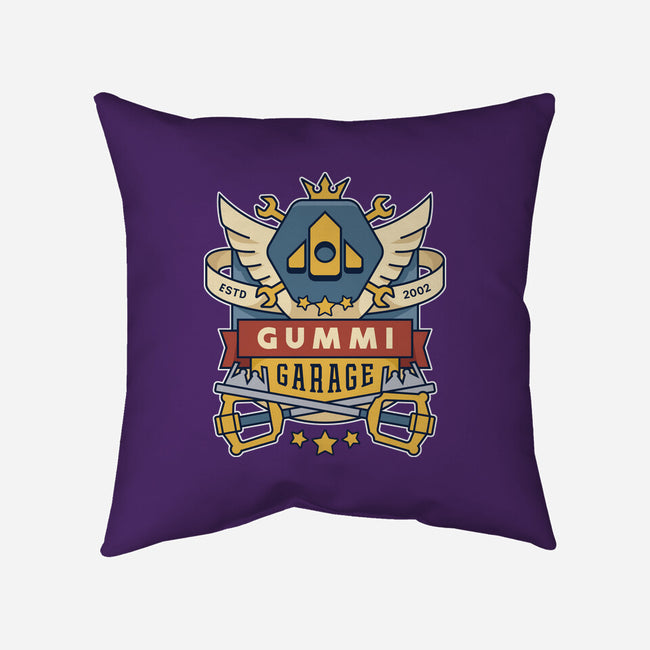 The Gummi Garage Emblem-None-Non-Removable Cover w Insert-Throw Pillow-LAGELANTEE