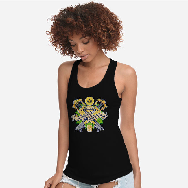 Power Of The Keyblade-Womens-Racerback-Tank-LAGELANTEE