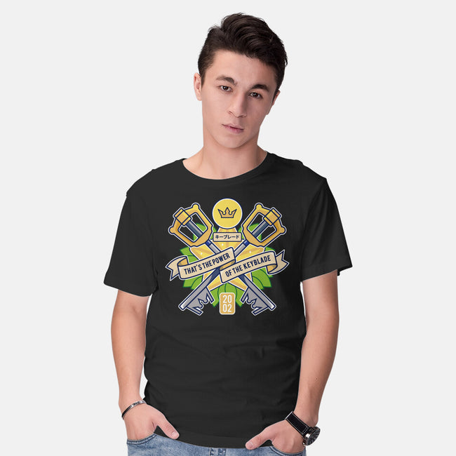 Power Of The Keyblade-Mens-Basic-Tee-LAGELANTEE