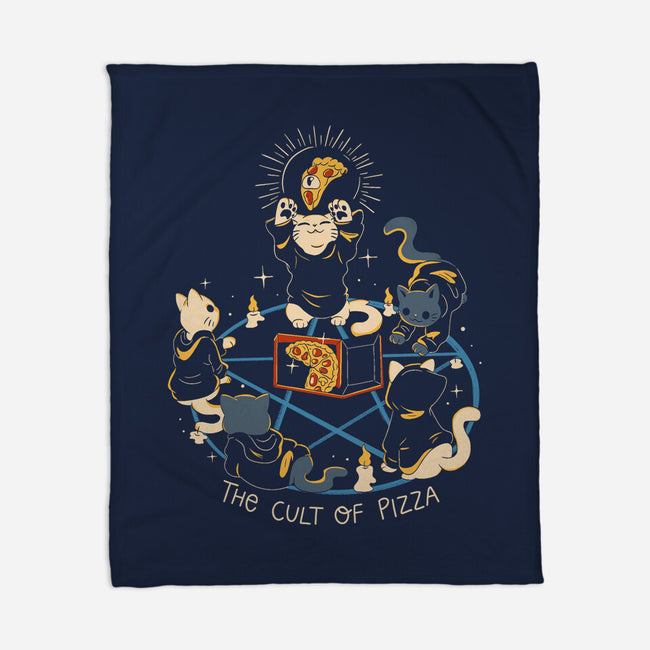 The Cult Of Pizza-None-Fleece-Blanket-yumie