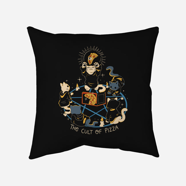 The Cult Of Pizza-None-Non-Removable Cover w Insert-Throw Pillow-yumie