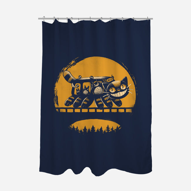 Late Night Ride-None-Polyester-Shower Curtain-naomori