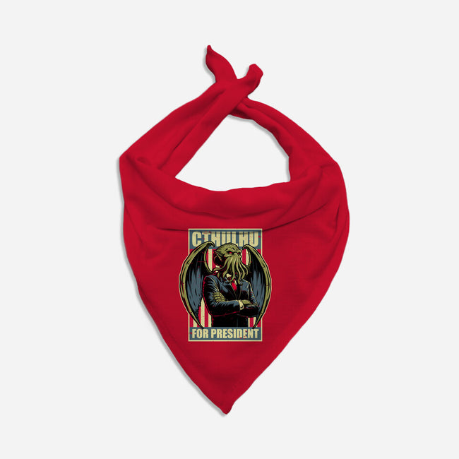 Cthulhu For President-Dog-Bandana-Pet Collar-Studio Mootant