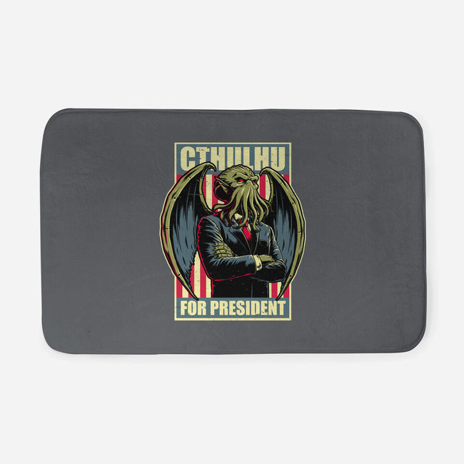 Cthulhu For President-None-Memory Foam-Bath Mat-Studio Mootant