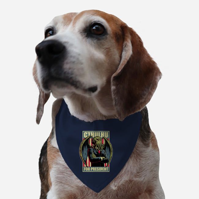 Cthulhu For President-Dog-Adjustable-Pet Collar-Studio Mootant