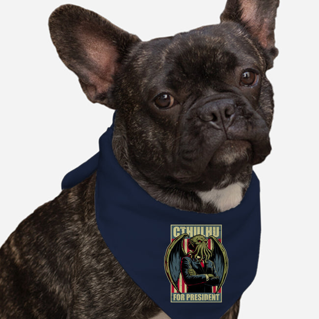 Cthulhu For President-Dog-Bandana-Pet Collar-Studio Mootant